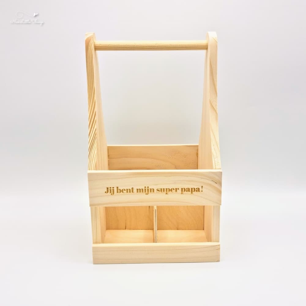 Wooden Beer Crate You are my super Dad