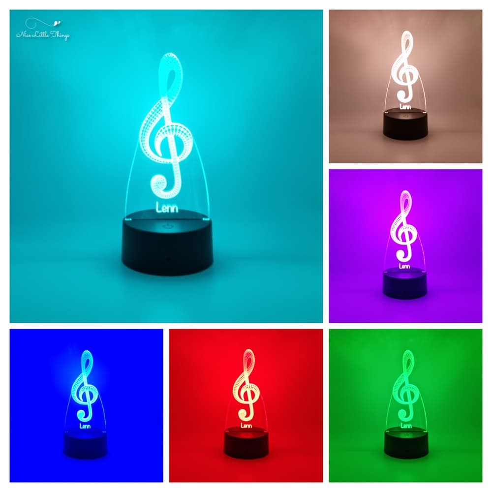 RGB LEDlamp Muzieknoot