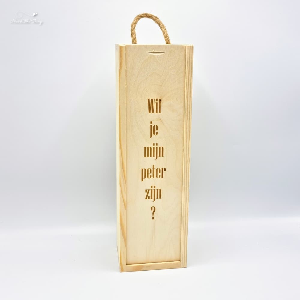 Wine box "Will you be my godfather?"