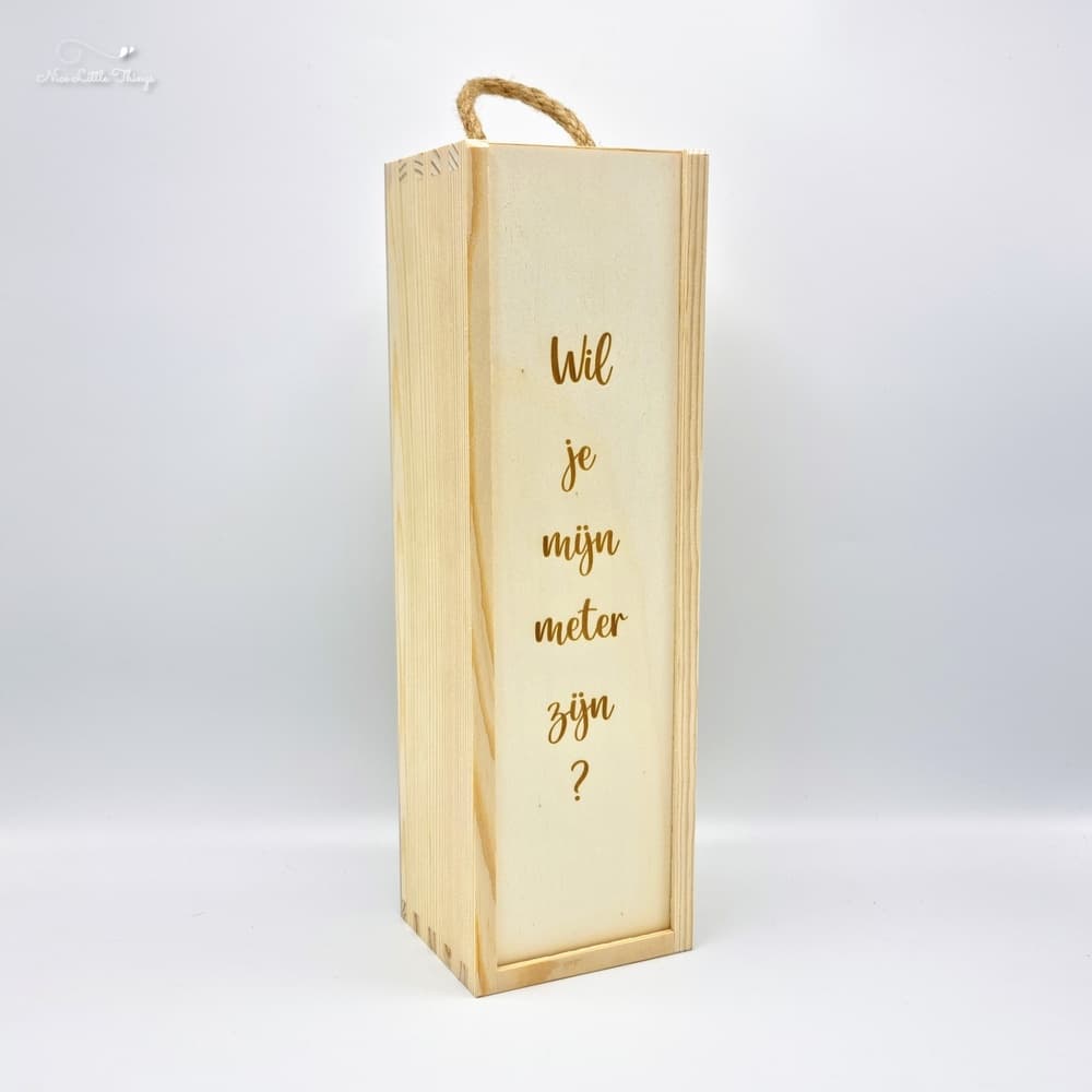 Wine box will you be my godmother