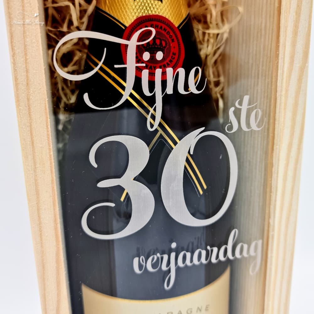 Wijnkist met Transparant deksel