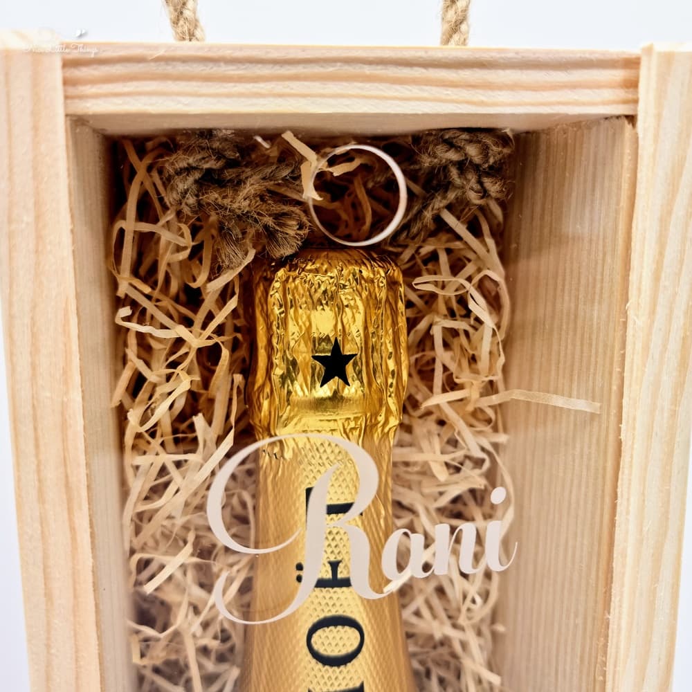 Wijnkist met Transparant deksel - Verjaardag