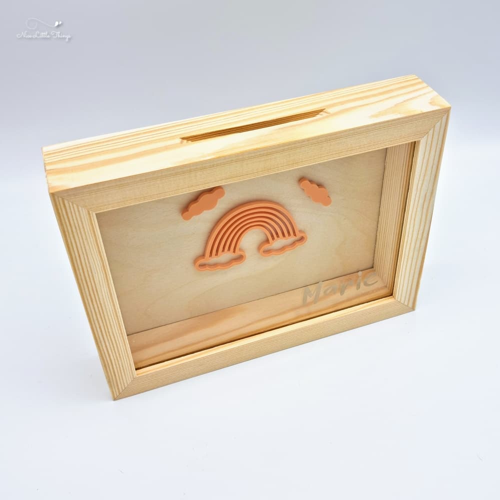 Spaarpot met Naam - Regenboog