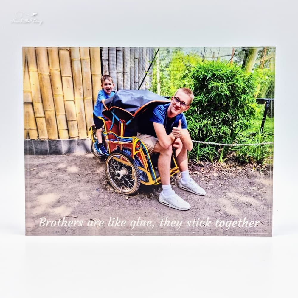 Fotoblok Acryl met Persoonlijke boodschap