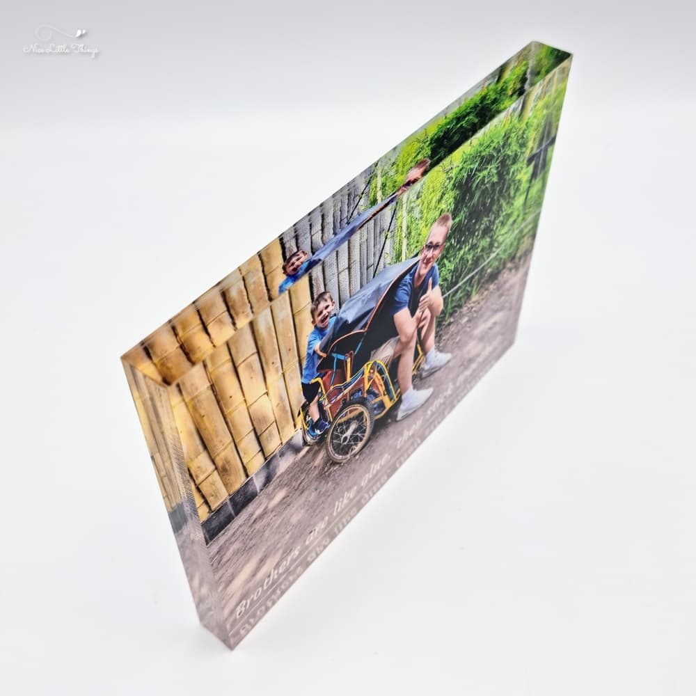 Fotoblok Acryl met Persoonlijke boodschap