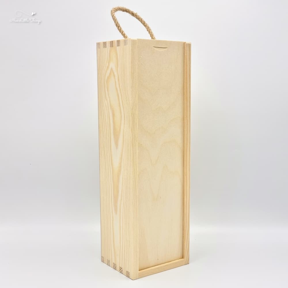 Wijnkist solo met koord