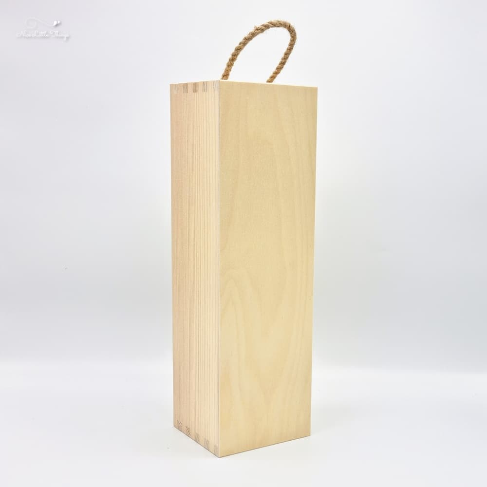 Wijnkist solo met koord