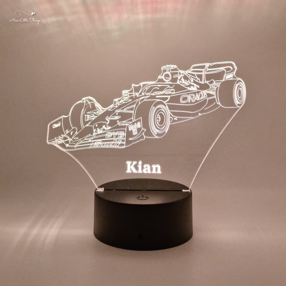 RGB LED Lamp Formula 1 Redbull Team