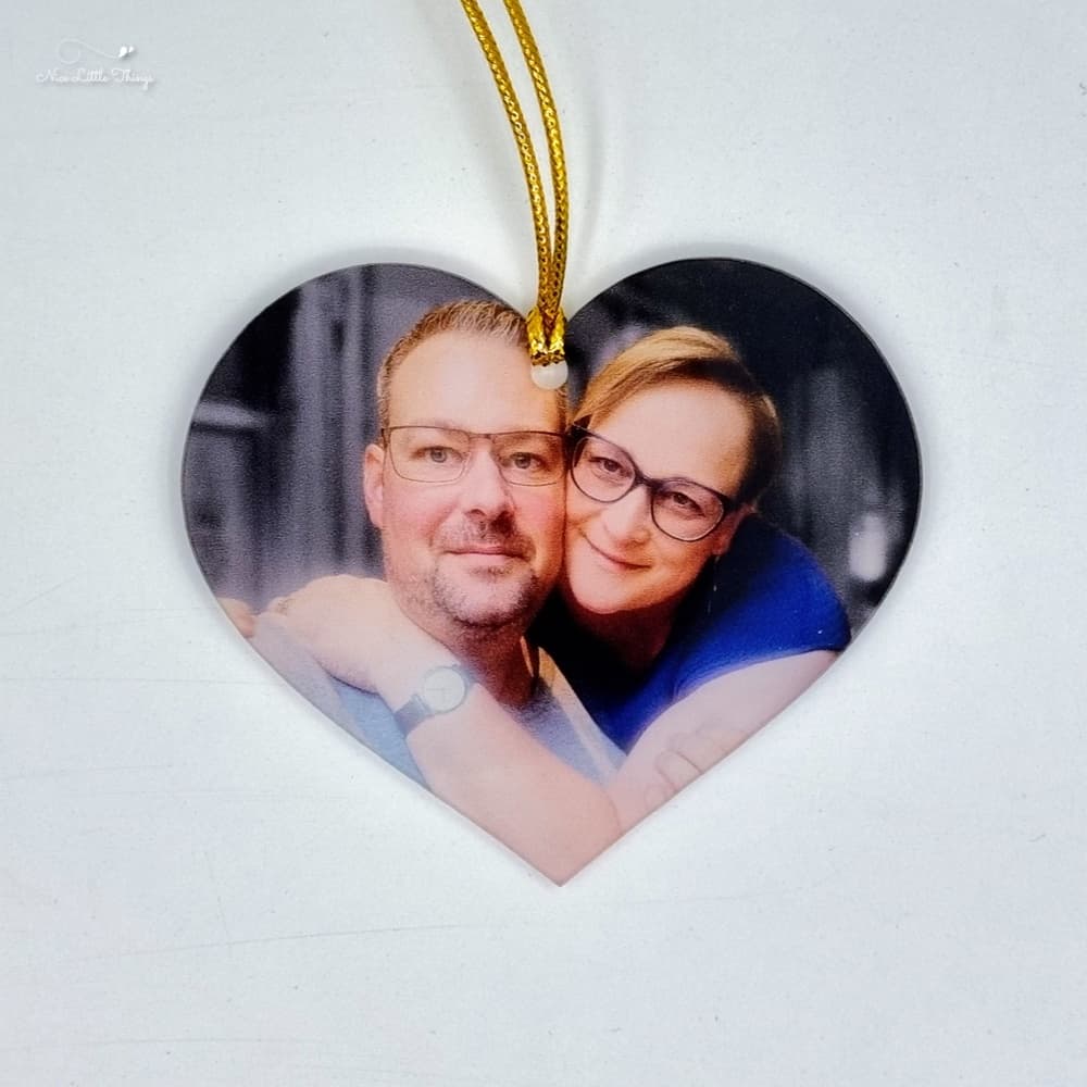 gepersonaliseerde kerstbal met foto