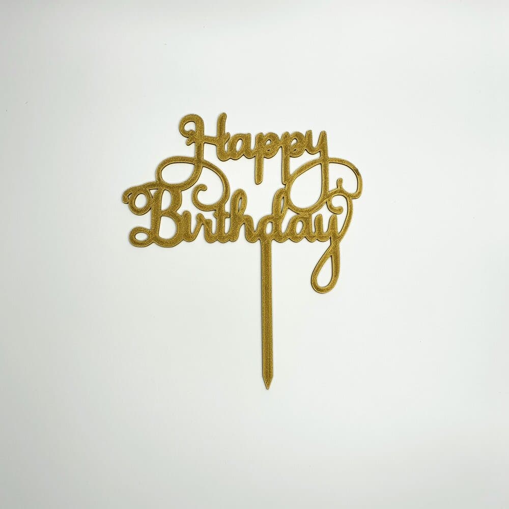 Taarttopper Happy Birthday 3