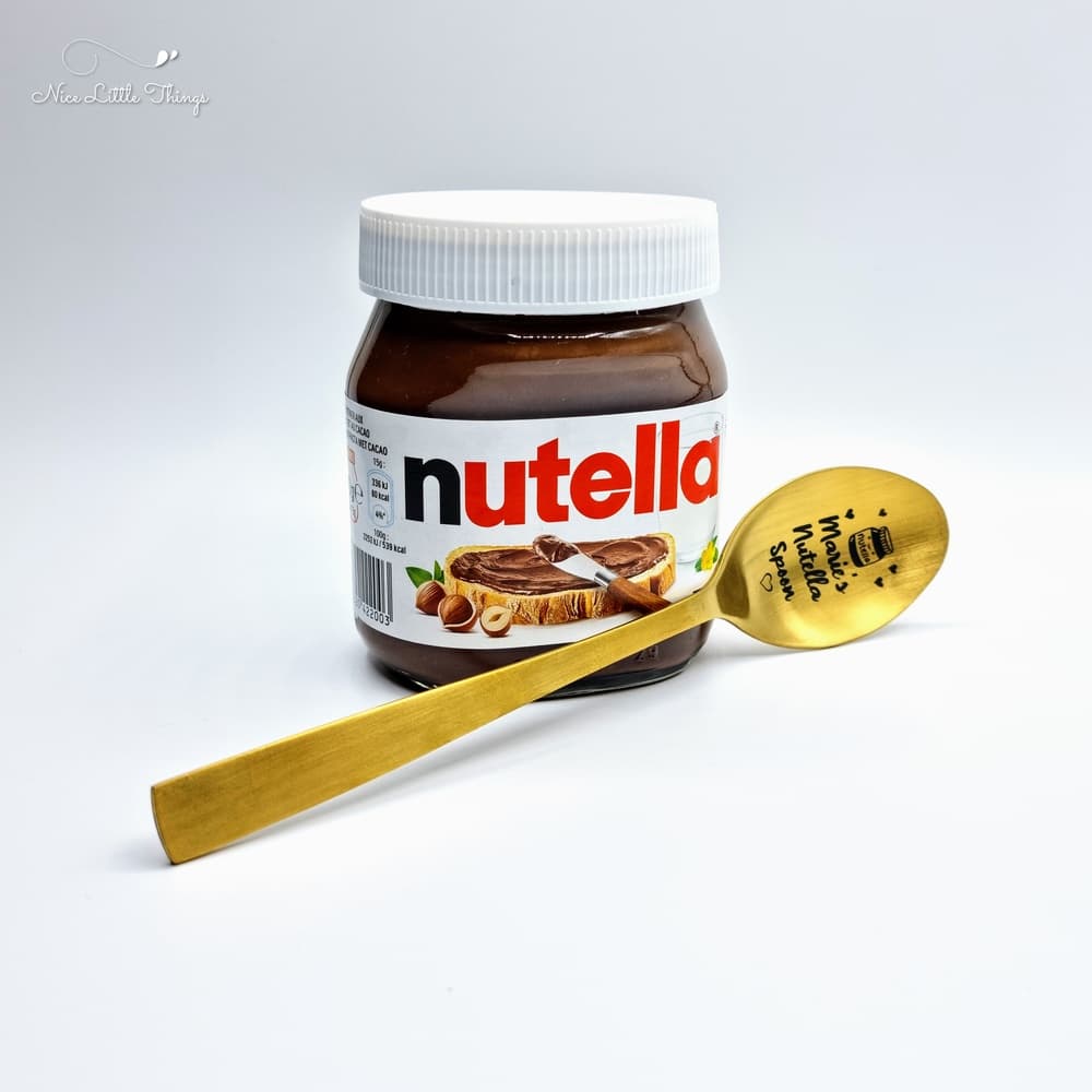 gouden nutella lepel