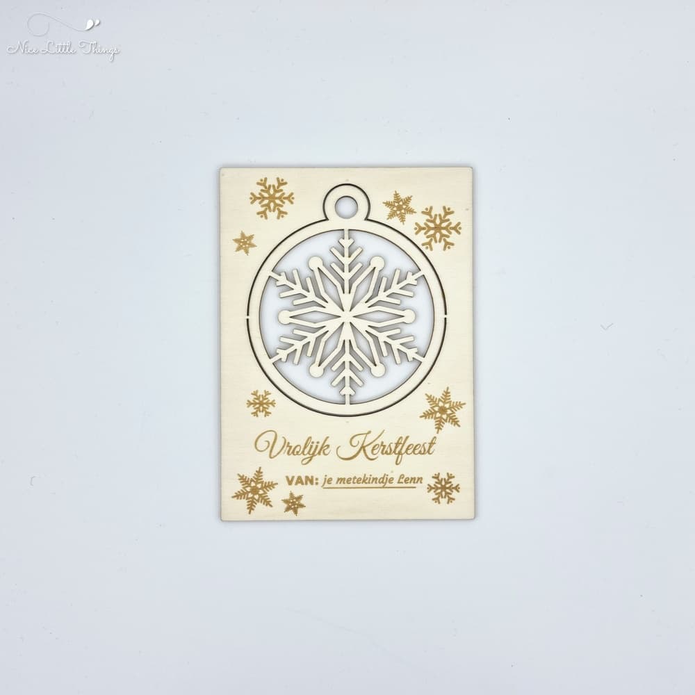 Carte de Noël Boule de Noël imprimable (lot de 2)