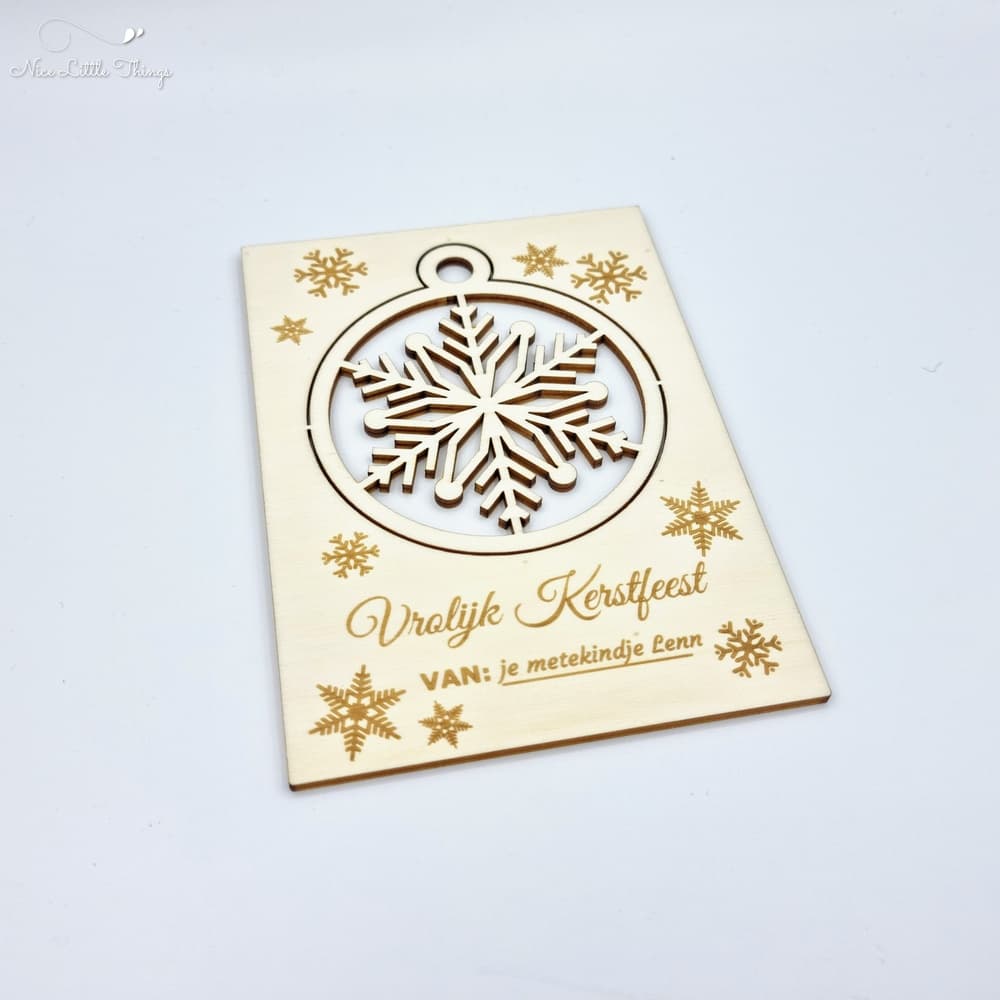 Carte de Noël Boule de Noël imprimable (lot de 2)