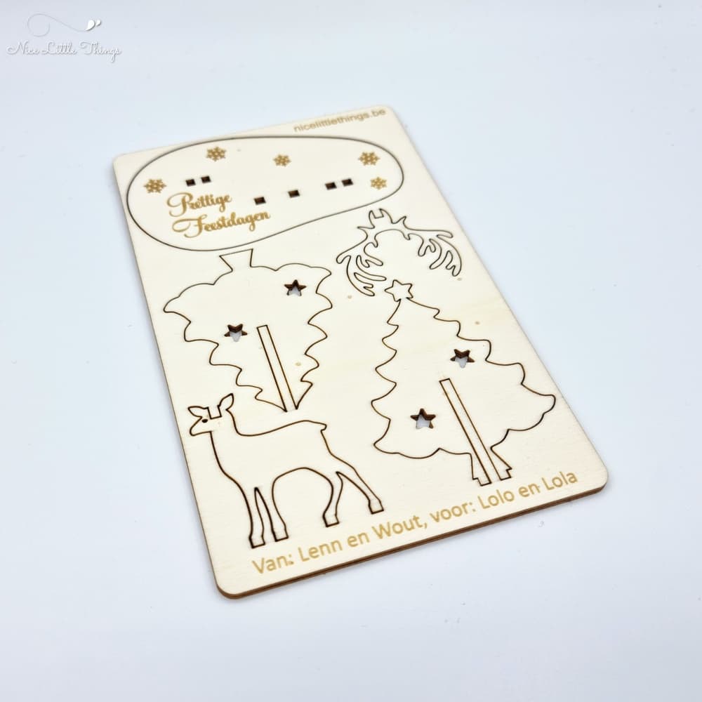 Carte de Noël Pop Up Renne