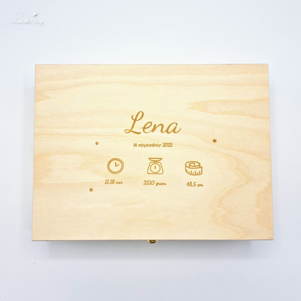 Memory box with Name and Image