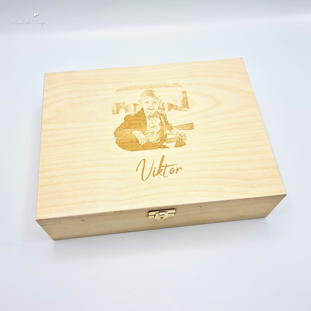 Boîte à souvenirs avec nom