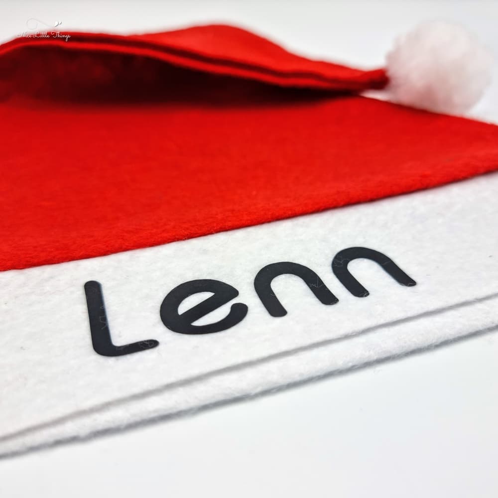 Santa hat with name
