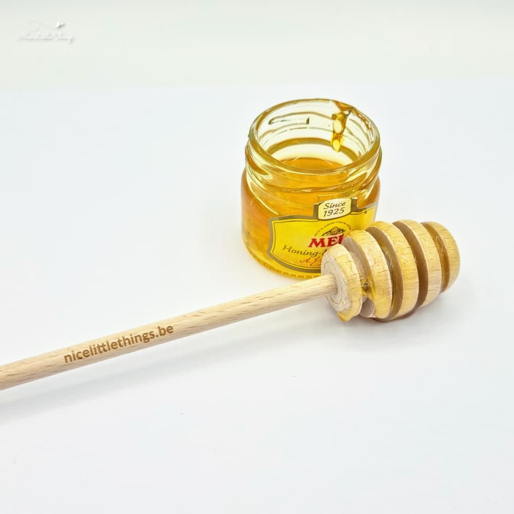 Honey spoon with text
