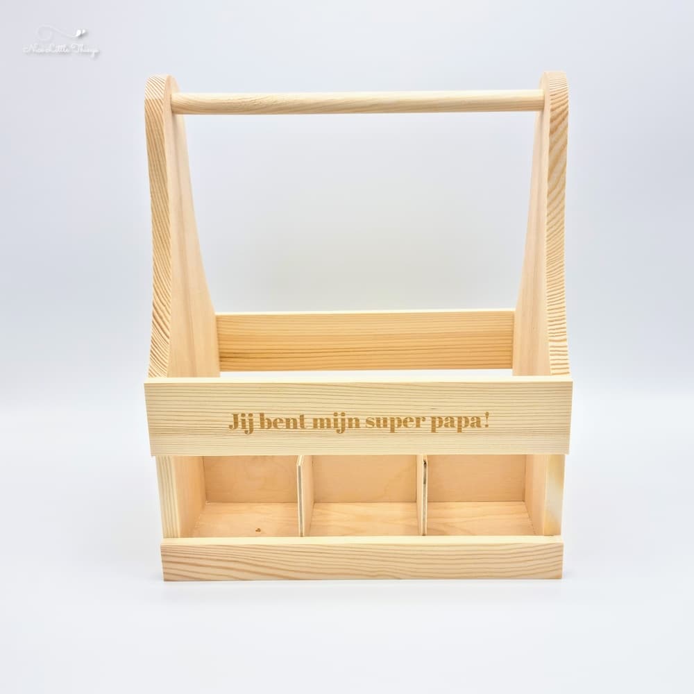 Wooden Beer Crate You are my super Dad