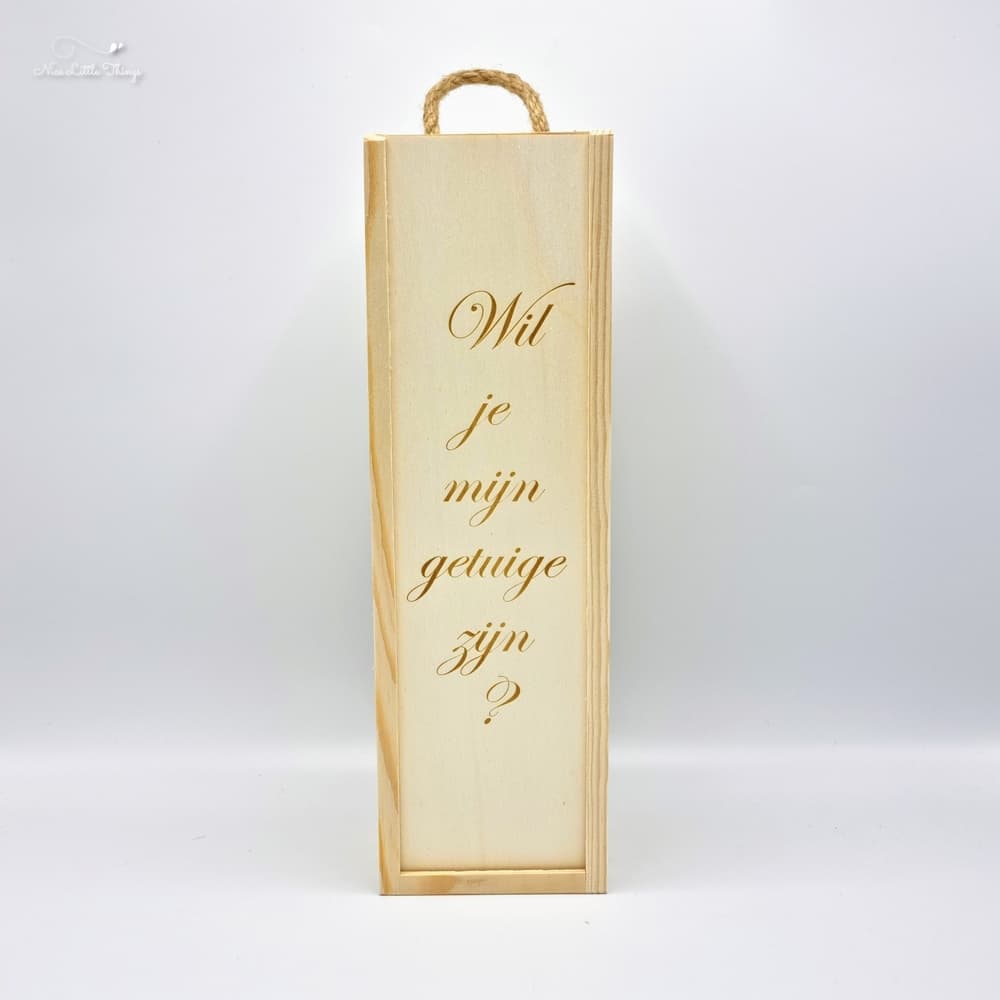 Wine box Will you be my witness