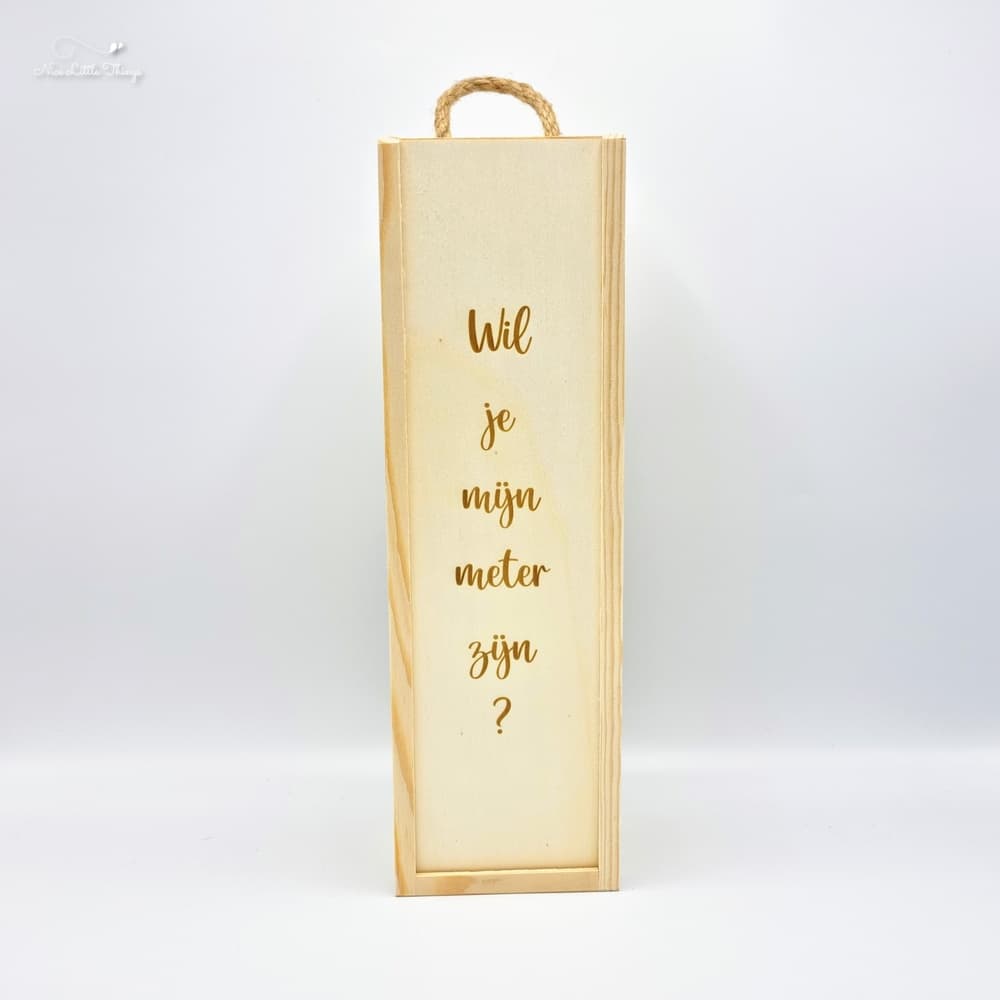 Wijnkist Wil je mijn meter zijn