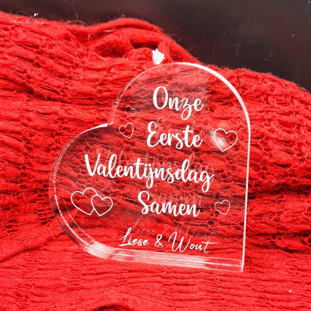 Valentijn Hartje Plexiglas