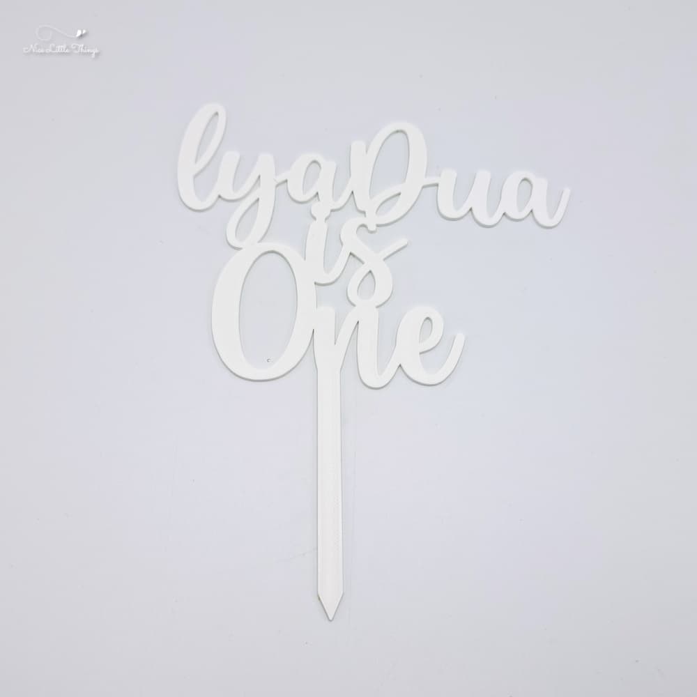 Cake topper Name + One