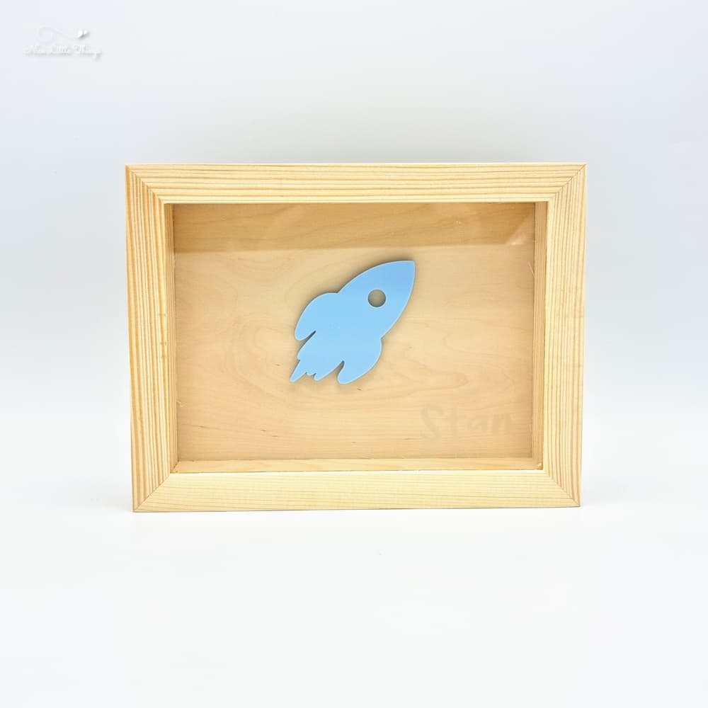 Money Box with Name - Rocket