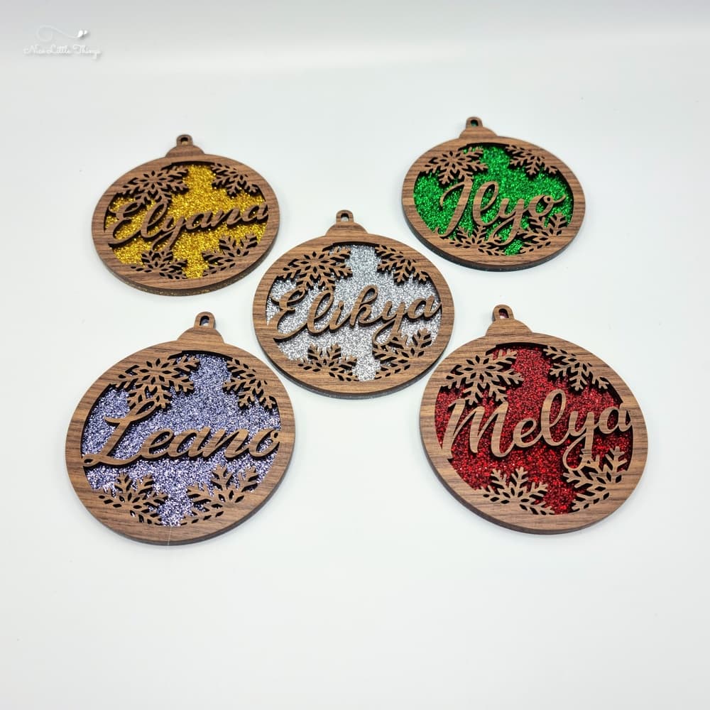 kerst ornamenten met naam