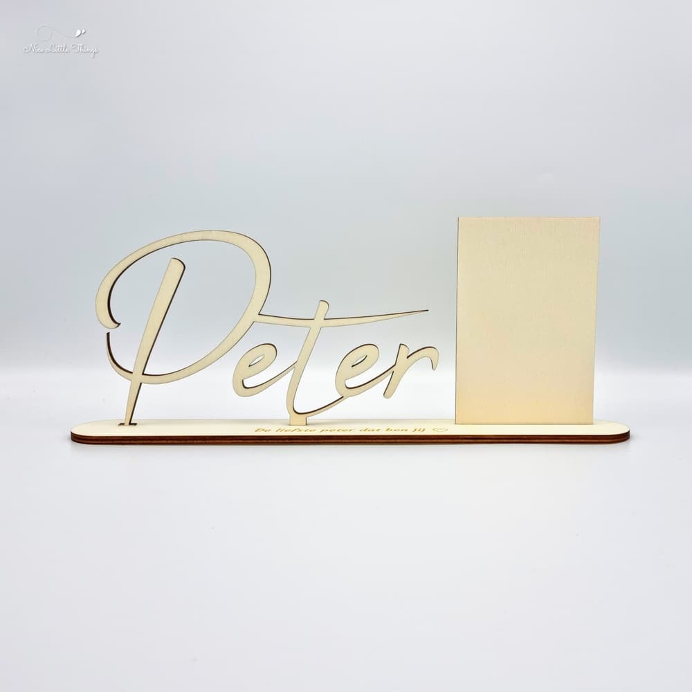 Wooden Name with Photo