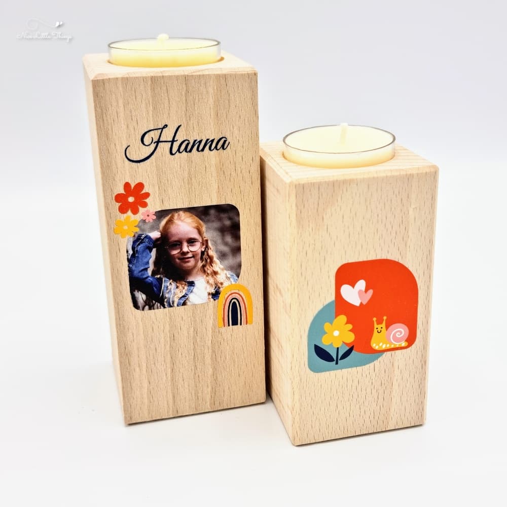 Set Kaarsenhouders met foto