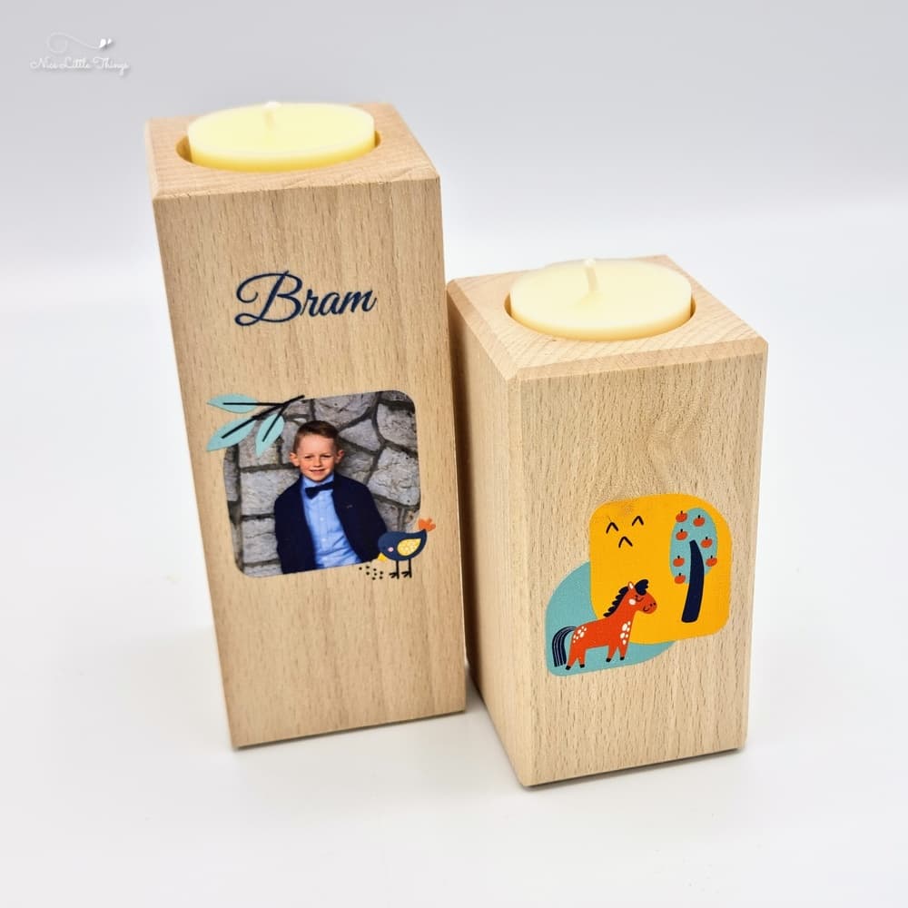 Set Kaarsenhouders met foto
