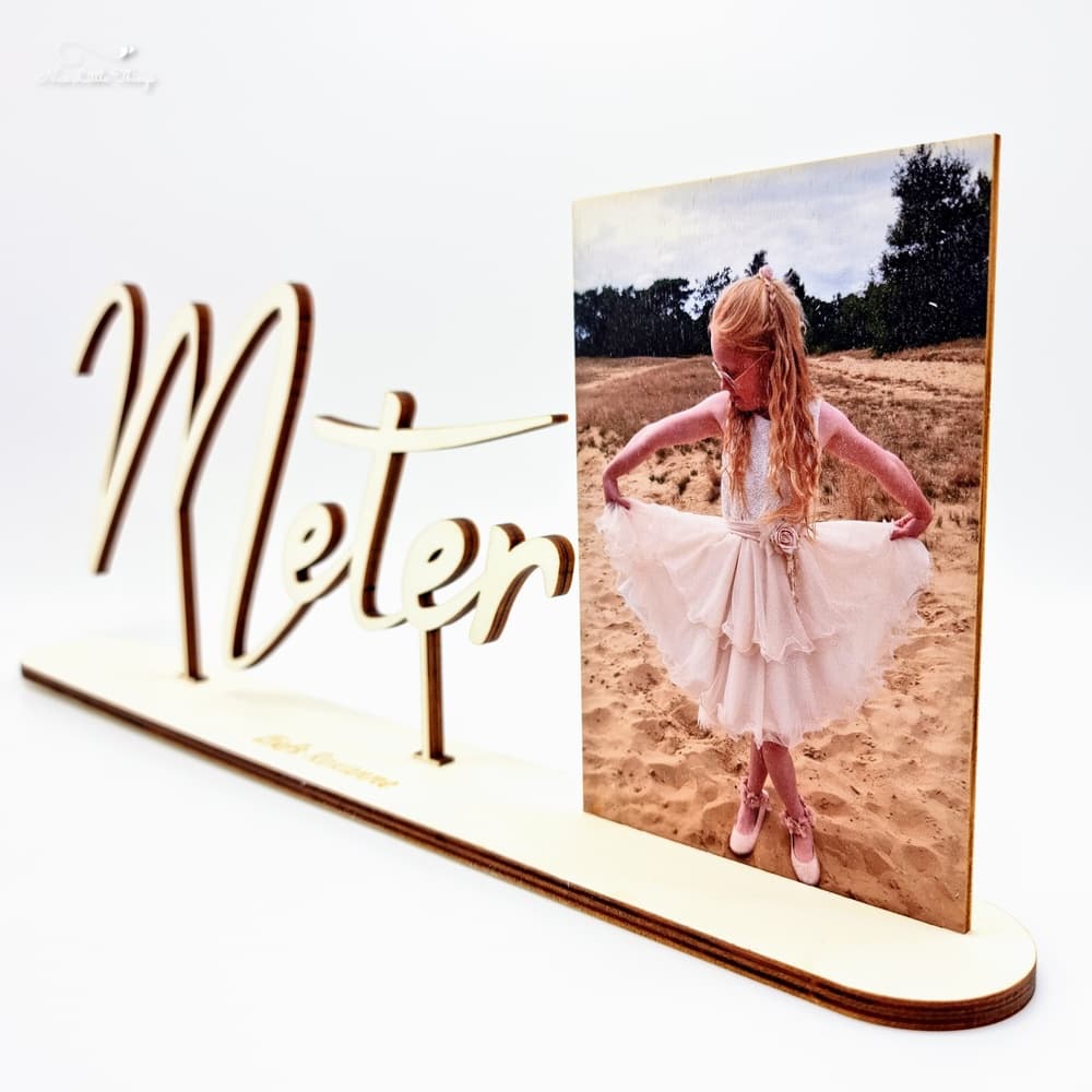Wooden Name with Photo