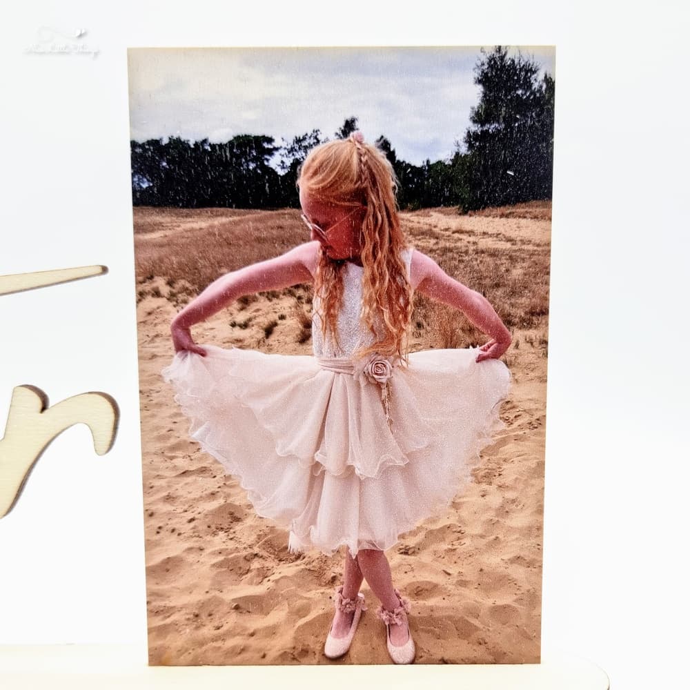 Wooden Name with Photo