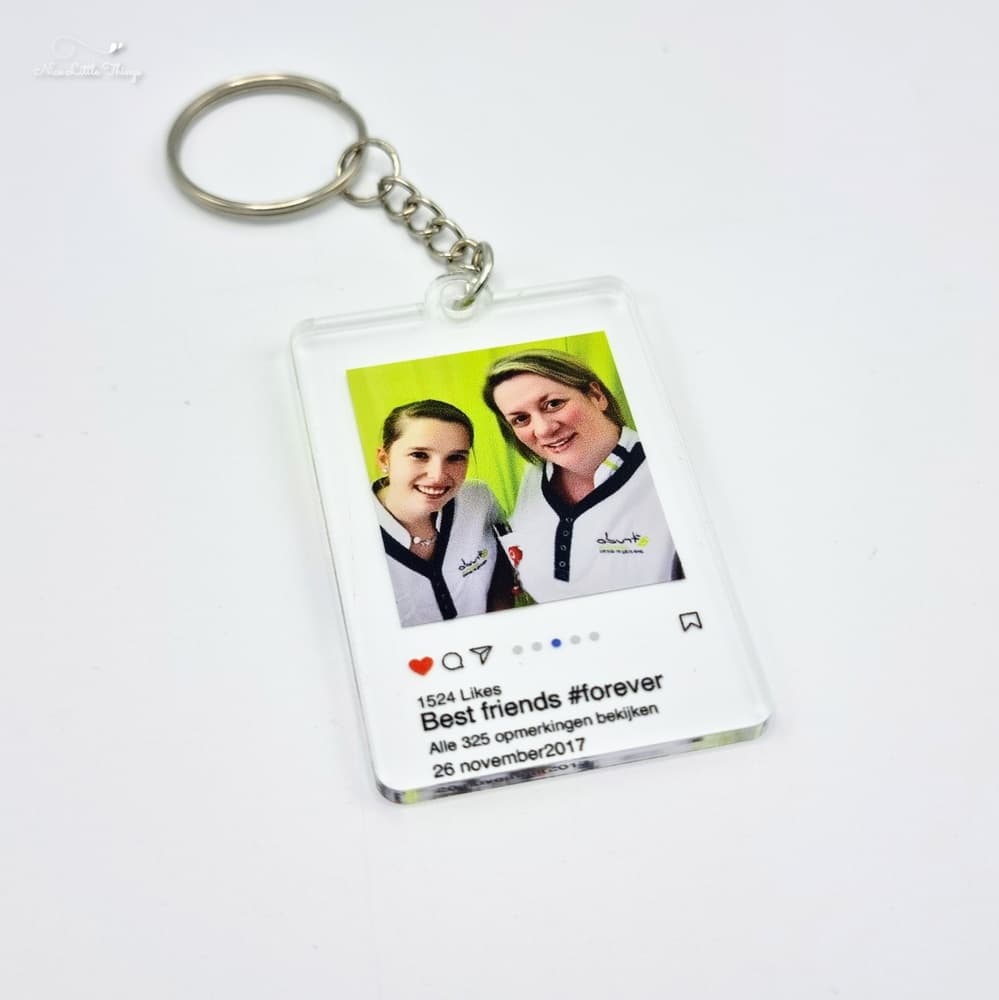 Gepersonaliseerde Instagram Sleutelhanger