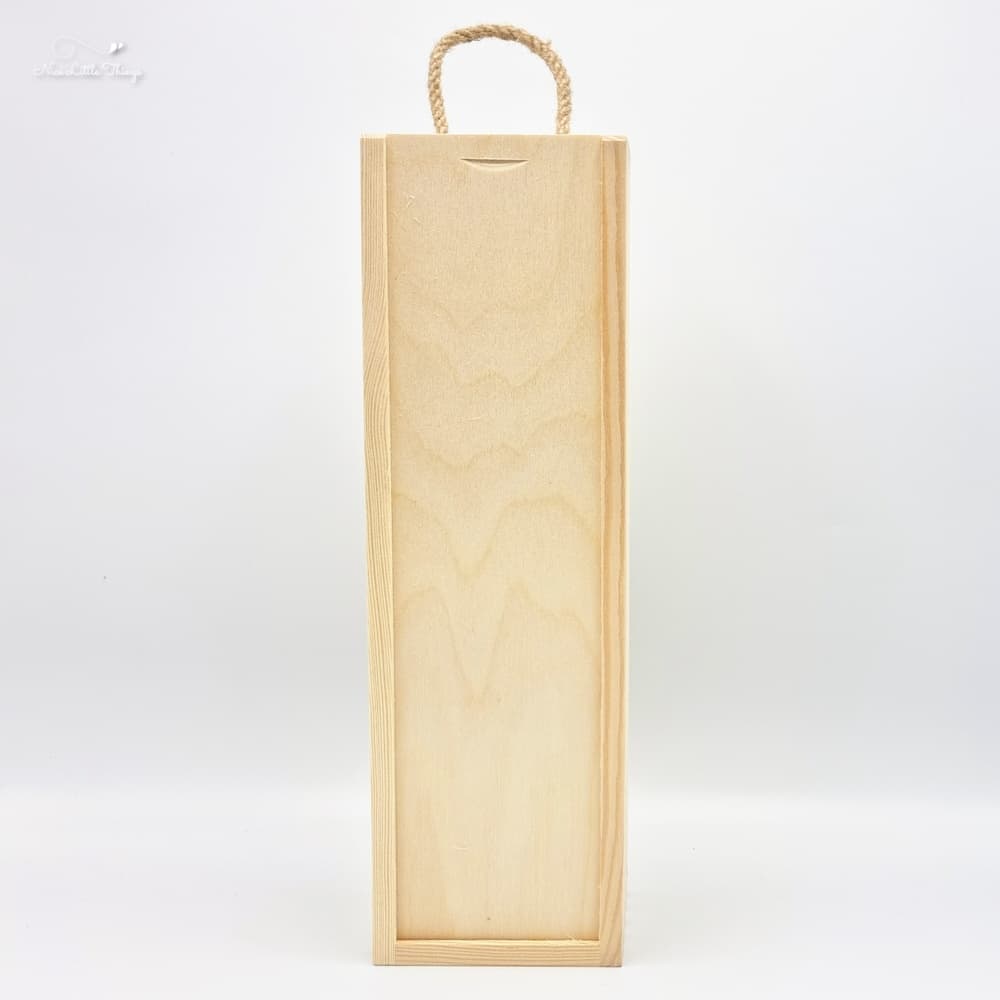 Wijnkist solo met koord