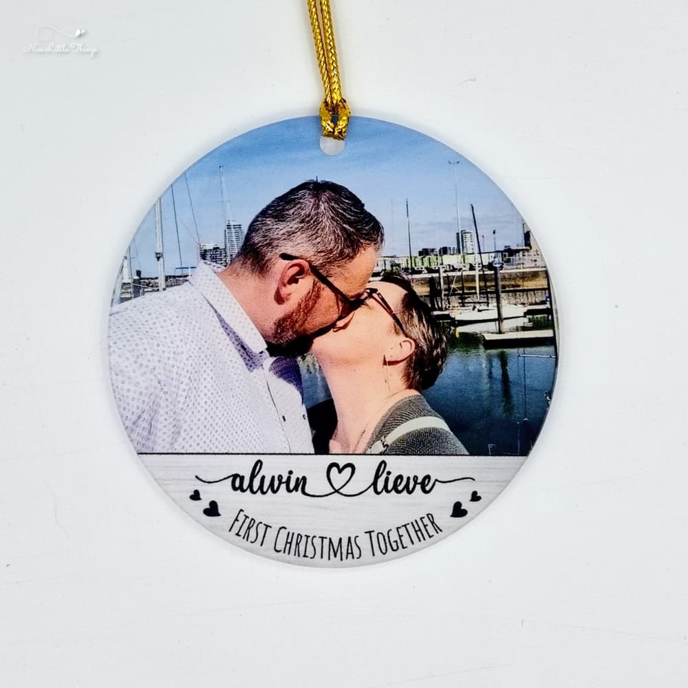 Gepersonaliseerde kerstbal met namen