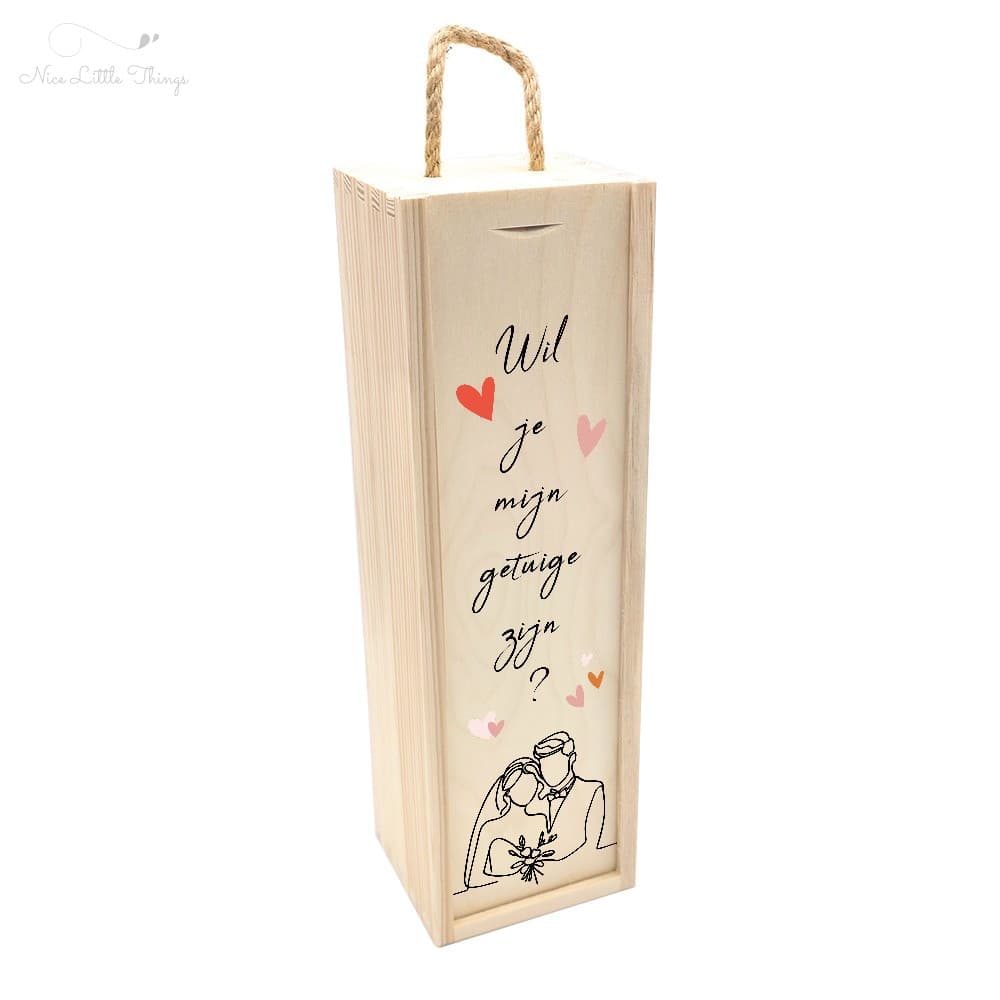 Wine box "Will you be my witness?"
